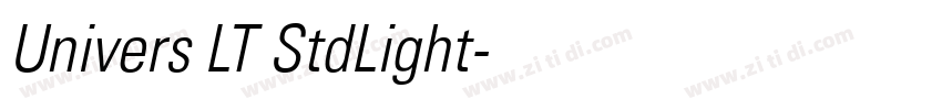Univers LT StdLight字体转换